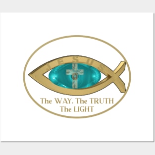 Jesus-The Way, The Truth, The Light Posters and Art